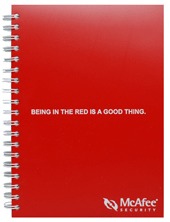Silk Screened Red Poly Journal