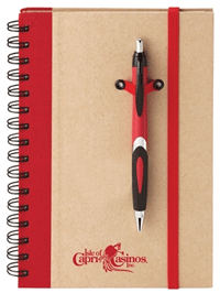 8" x 6" Recycled Board Notebook with Pen