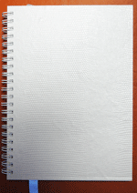 White Textured Spiral Notebook